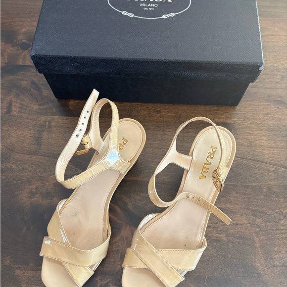 Prada Women's Tan Sandals - Picture 1 of 9